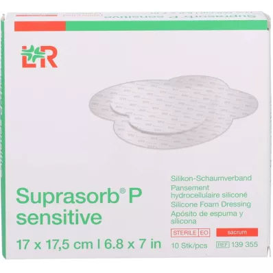 SUPRASORB P sensible PU-Schaumv.sacr.bor.17x17,5, 10 uds