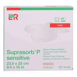 Suprasorb P Sensible PU-Boro de talón de espuma.23.5x25, 10 ST