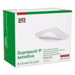 Suprasorb P Sensible PU-Espuma sin boro 5x5 cm, 10 st
