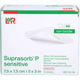 SUPRASORB P sensible PU-Espuma v.no bor.7,5x7,5, 10 unid