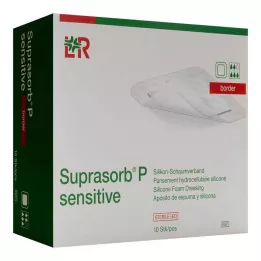 Borde de espuma Suprasorb P Sensible PU-10x10 cm, 10 st