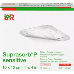 SUPRASORB P sensible PU-Espuma v.bor.lite 10x10cm, 10 uds