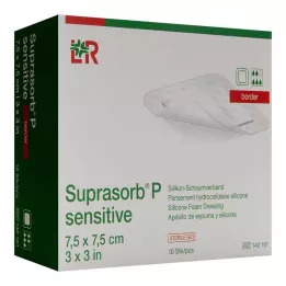 Borde de espuma Suprasorb P Sensible PU-7,5x7,5 cm, 10 st