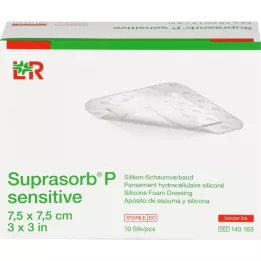 SUPRASORB P sensible PU-Schaumv.bor.lite 7,5x7,5, 10 uds