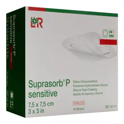 SUPRASORB P sensible PU-Schaumv.bor.lite 7,5x7,5, 10 uds