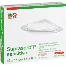 SUPRASORB P sensible PU-Espuma v.bor.lite 15x15cm, 10 uds