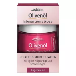 Crema Intensiva de Aceite de Oliva Crema de Ojos de Rosa, 15 ml