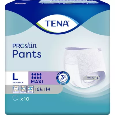 TENA PANTS pantalón desechable maxi L, 10 unidades