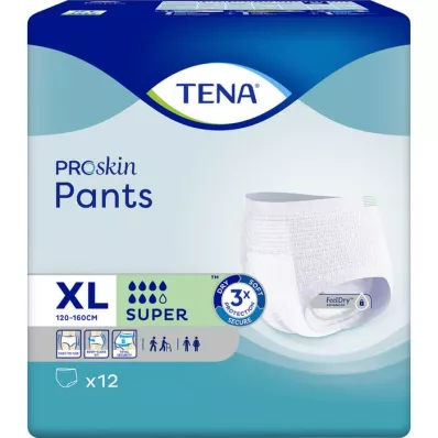 TENA PANTS super XL pantalones desechables, 12 uds