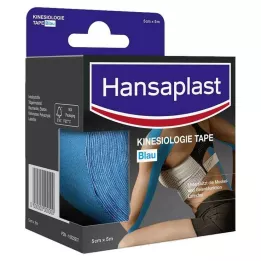 HANSAPLAST Cinta kinesiológica deportiva 5 cmx5 m azul, 1 ud