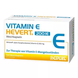 VITAMIN E HEVERT 200 I.E. cápsulas blandas, 100 uds