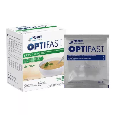 Sopa Optifast en polvo vegetal, 8x55 g