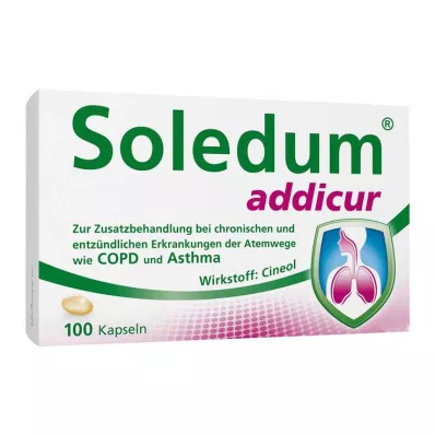SOLEDUM addicur 200 mg cápsulas blandas con recubrimiento entérico, 100 uds