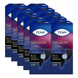 TENA SILHOUETTE Salvaslips normal noir, 26 uds