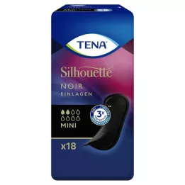 TENA SILHOUETTE Insertos mini noir, 18 piezas