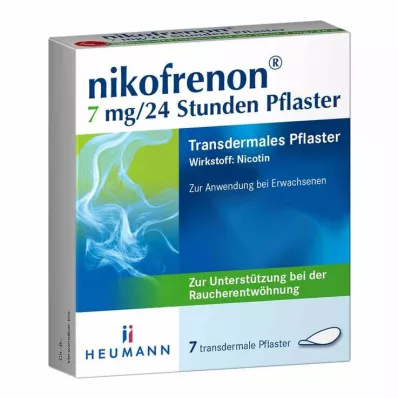 NIKOFRENON 7 mg/24 horas parche transdérmico, 7 uds