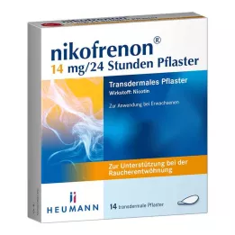 NIKOFRENON 14 mg/24 horas parche transdérmico, 14 uds