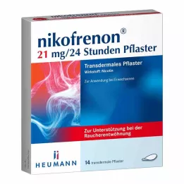 NIKOFRENON 21 mg/24 horas parche transdérmico, 14 uds