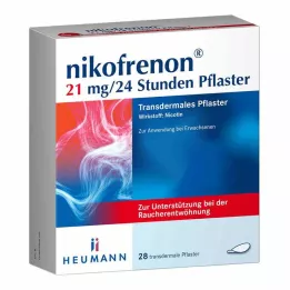NIKOFRENON 21 mg/24 horas parche transdérmico, 28 uds