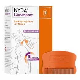 NYDA Spray antipiojos, 2X50 ml