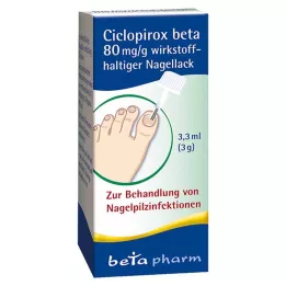 CICLOPIROX beta 80 mg/g principio activo laca de uñas, 3,3 ml