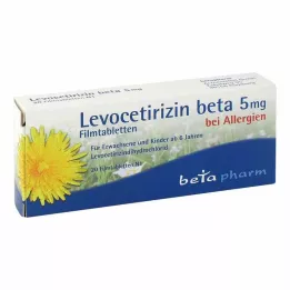 Levocetirizina beta 5 mg comprimidos recubiertos con película, 20 piezas