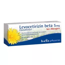 Levocetirizina beta 5 mg comprimidos recubiertos con película, 50 piezas