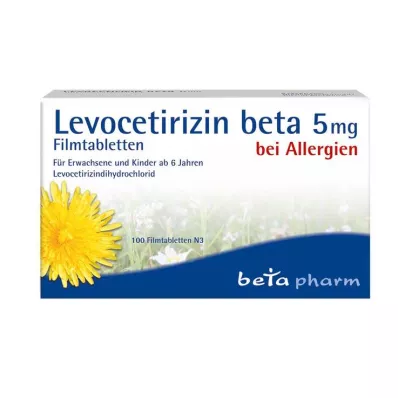 LEVOCETIRIZIN beta 5 mg comprimidos recubiertos con película, 100 uds