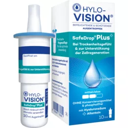HYLO-VISION Gotas oftálmicas SafeDrop Plus, 10 ml