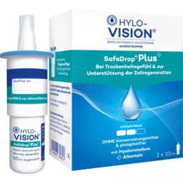 HYLO-VISION SafeDrop Plus gotas oftálmicas, 2X10 ml