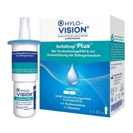 HYLO-VISION SafeDrop Plus gotas oftálmicas, 2X10 ml