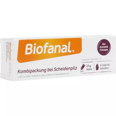 BIOFANAL Envase combinado para micosis vaginal, Vagtab + pomada, 1 P
