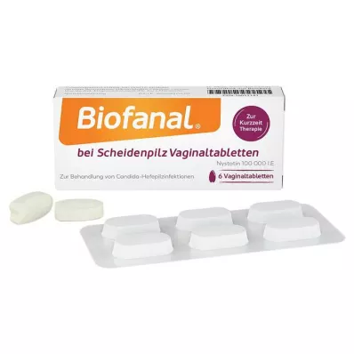 BIOFANAL para micosis vaginal 100 000 U.I. tab vaginal, 6 uds