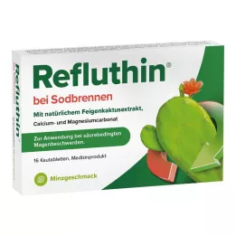 REFLUTHIN para el ardor de estómago comprimidos masticables menta, 16 uds