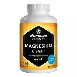 MAGNESIUMCITRAT 360 mg cápsulas veganas, 180 uds