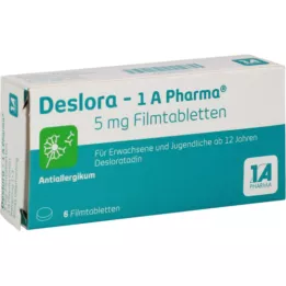 DESLORA-1A Pharma 5 mg comprimidos recubiertos con película, 6 uds