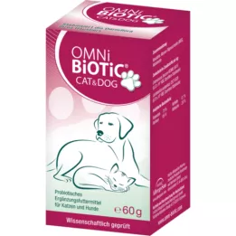 OMNI BiOTiC Cat &amp; Polvo para perros, 60 g