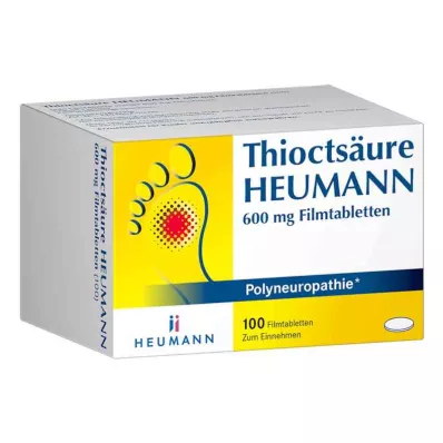 THIOCTSÄURE HEUMANN 600 mg comprimidos recubiertos con película, 100 uds
