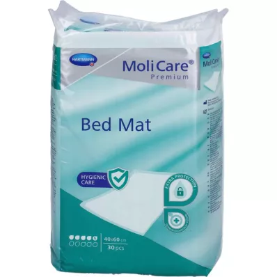 MOLICARE Alfombrilla de cama Premium 5 gotas 40x60 cm, 30 uds