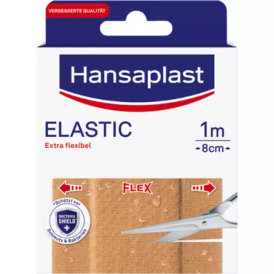 HANSAPLAST Esparadrapo elástico 8 cmx1 m, 1 ud