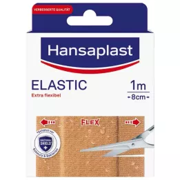 HANSAPLAST Esparadrapo elástico 8 cmx1 m, 1 ud