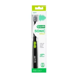 GUM SONIC DAILY Cepillo de dientes sónico negro, 1 ud