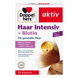 DOPPELHERZ Cabello Intensivo+Biotina Cápsulas, 30 Cápsulas