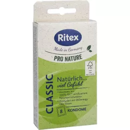 RITEX PRO NATURE CLASSIC Preservativos, 8 unidades