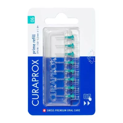 Curaprox CPS 06 recambio para cepillo interdental prime, 8 piezas