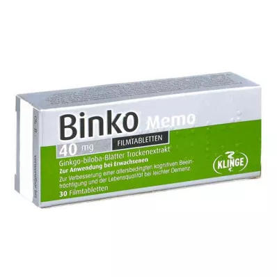 Binko Memo 40 mg comprimidos recubiertos con película (30 piezas)