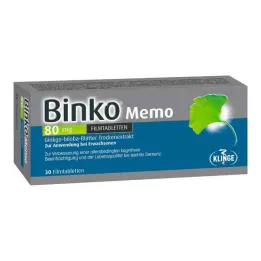 BINKO Memo 80 mg comprimidos recubiertos con película, 30 uds