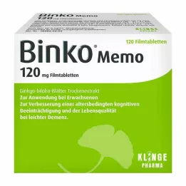 BINKO Memo 120 mg comprimidos recubiertos con película, 120 uds