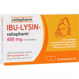 IBU-LYSIN-ratiopharm 400 mg comprimidos recubiertos con película, 10 uds