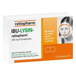 IBU-LYSIN-ratiopharm 293 mg comprimidos recubiertos con película, 10 uds